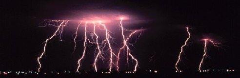 Multiple lightning strikes