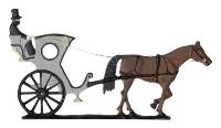 Hansom Cab Weathervane from Knobs & Things